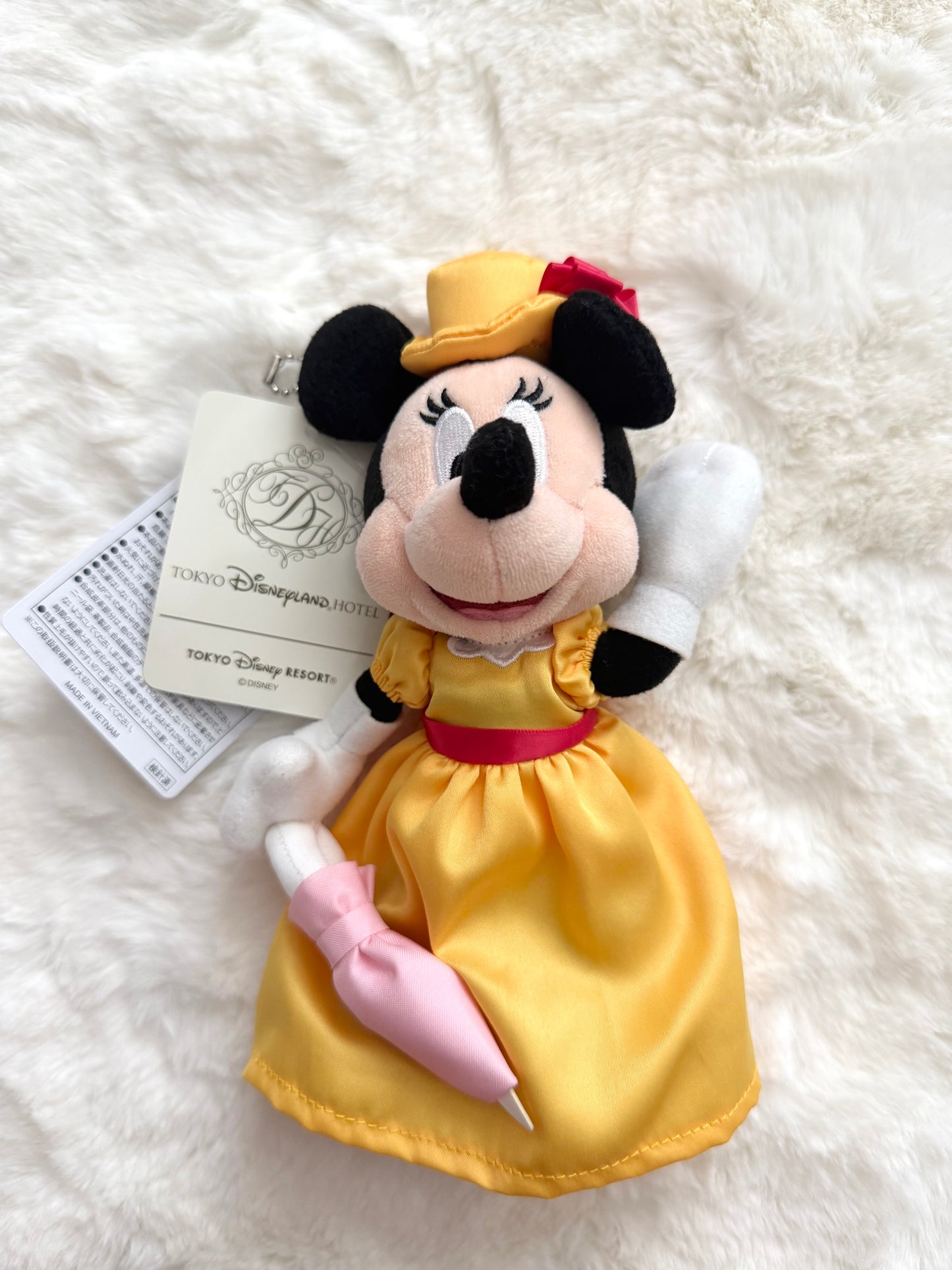 TOKYO DISNEYLAND HOTEL EXCLUSIVE Plush Keychain- Minnie