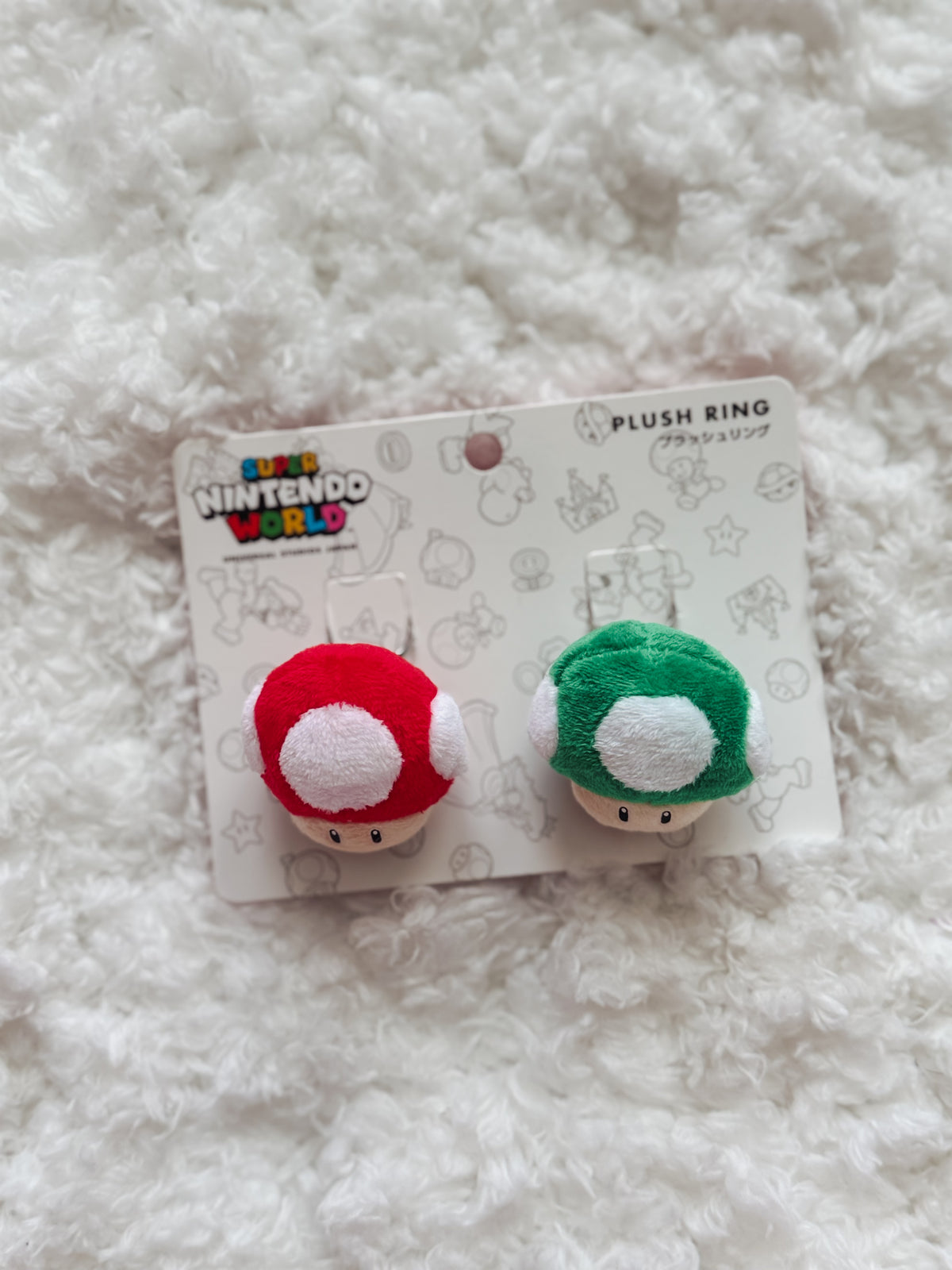 USJ: Super Nintendo World Mushroom Rings (Set of 2)