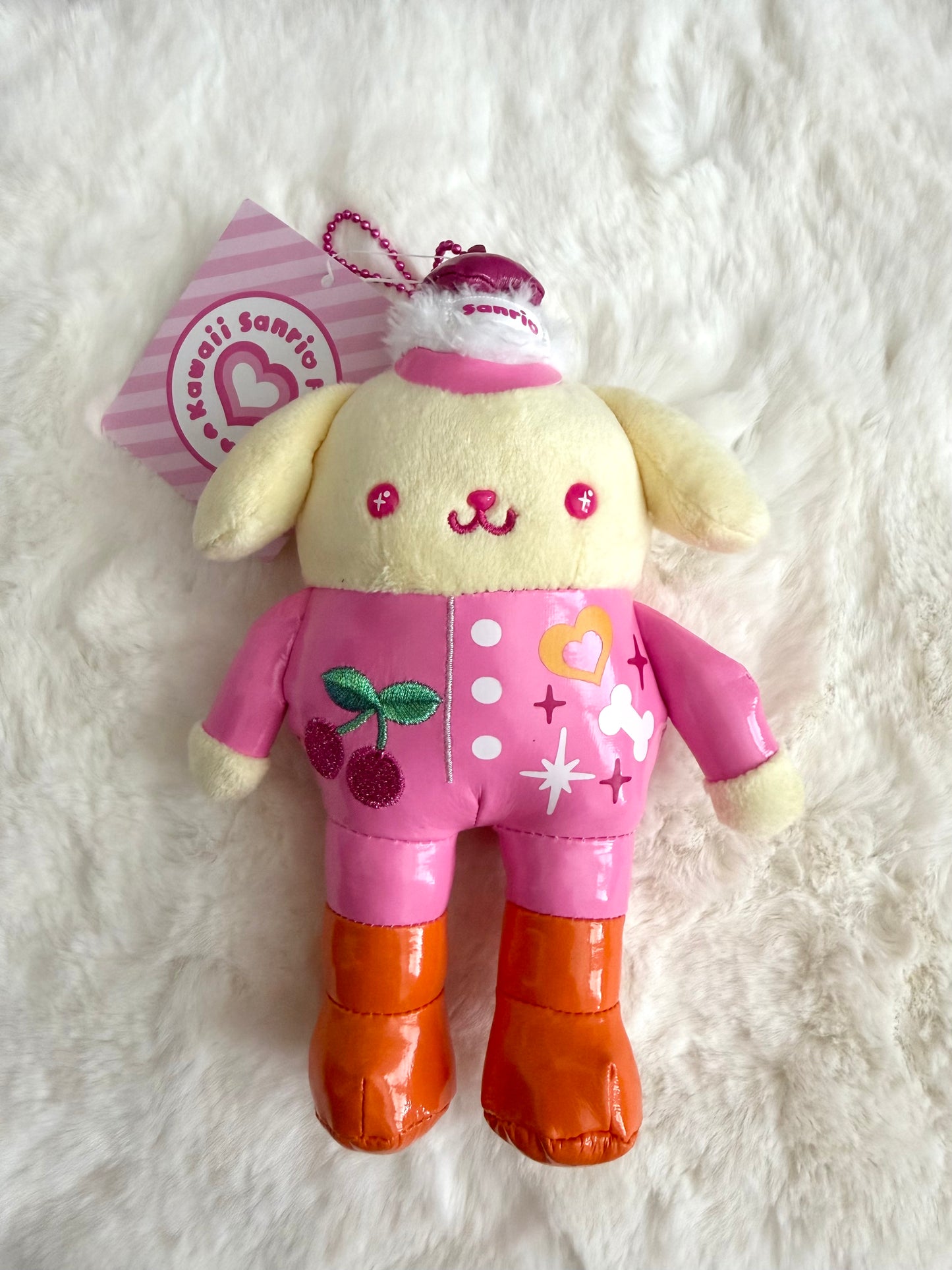 SANRIO HARAJUKU EXCLUSIVE: Pompompurin Plush Keychain
