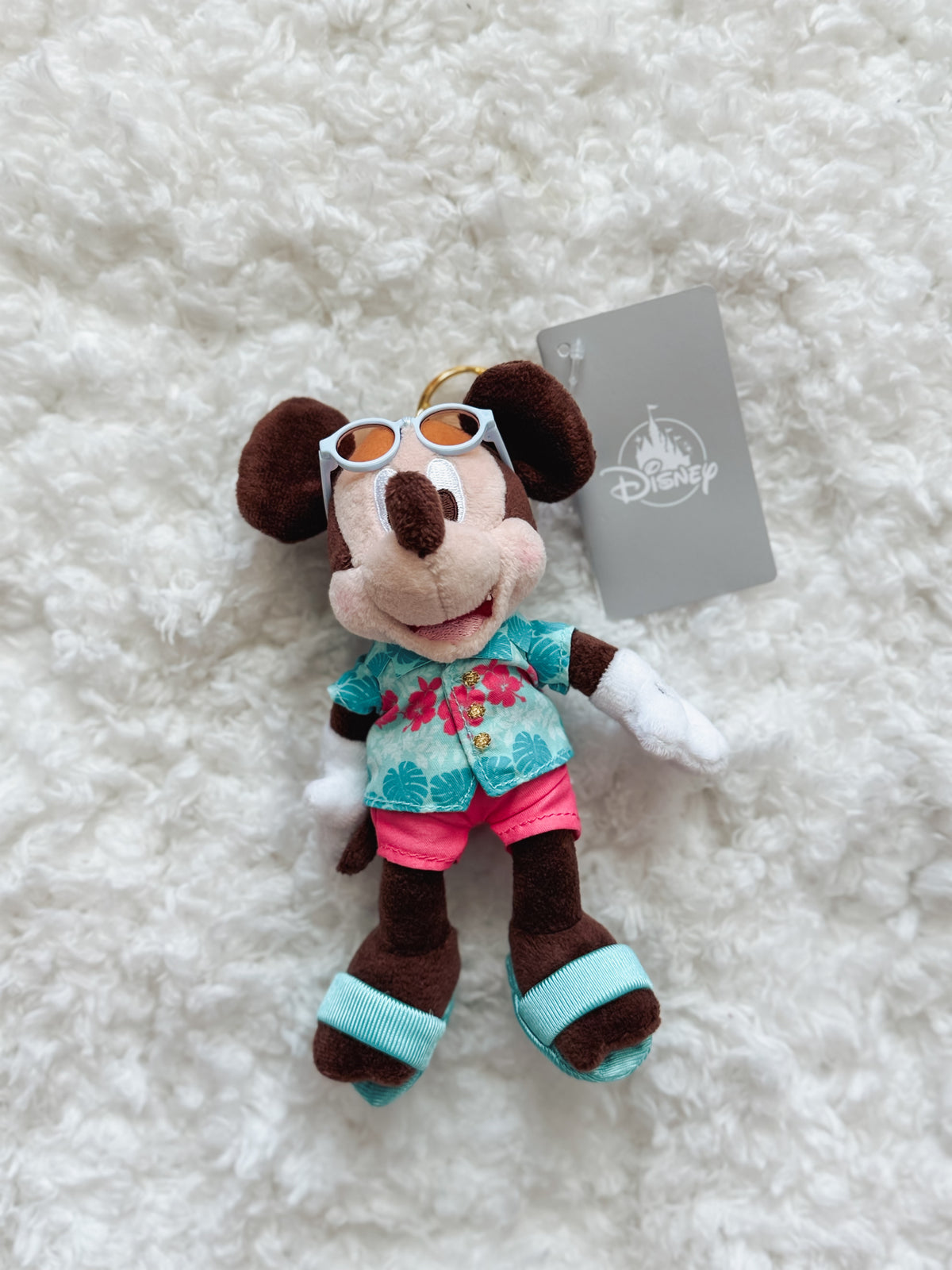 JDS: Summer Mickey Plush Keychain