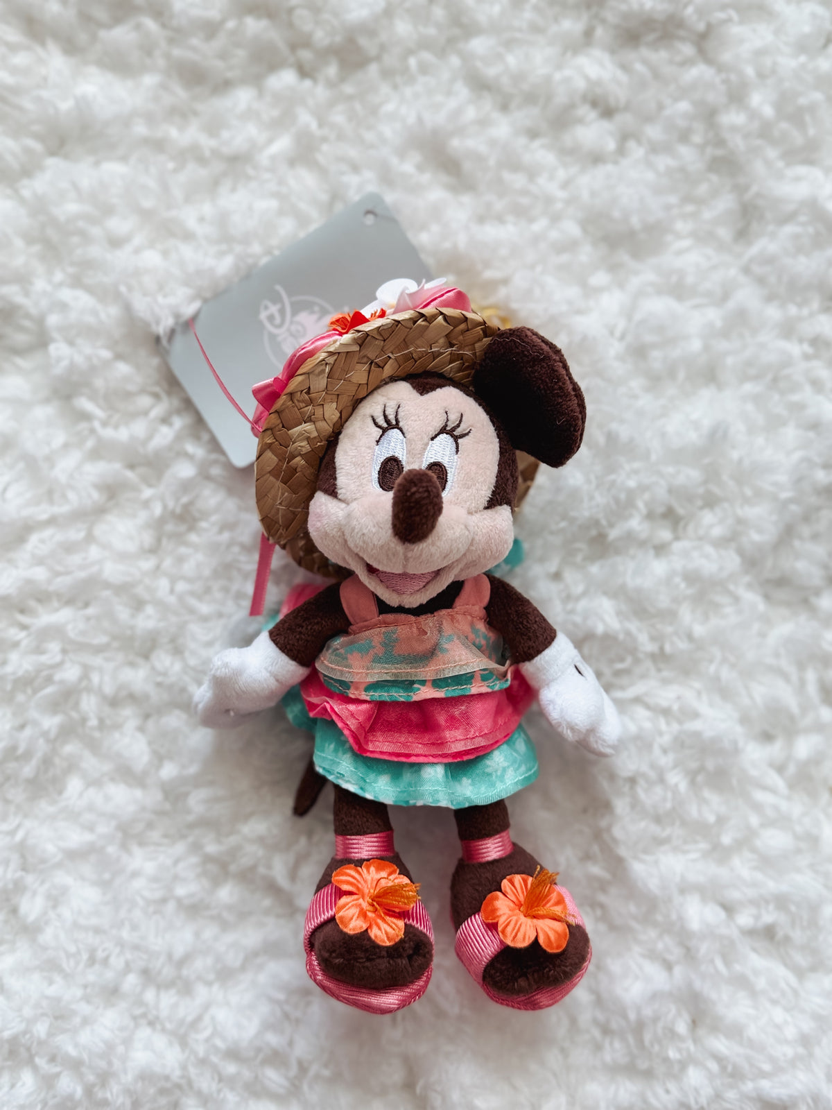 JDS: Summer Minnie Plush Keychain