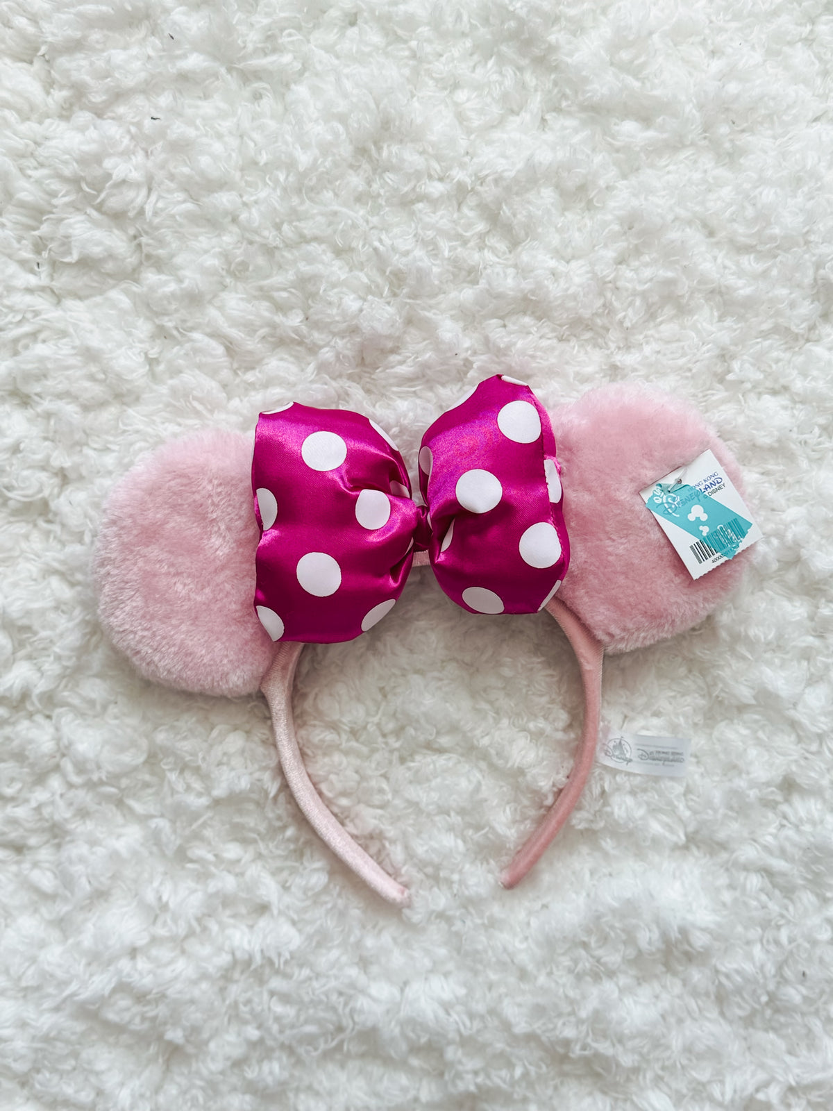 HKDL: Kawaii Pink Minnie Ear Headband