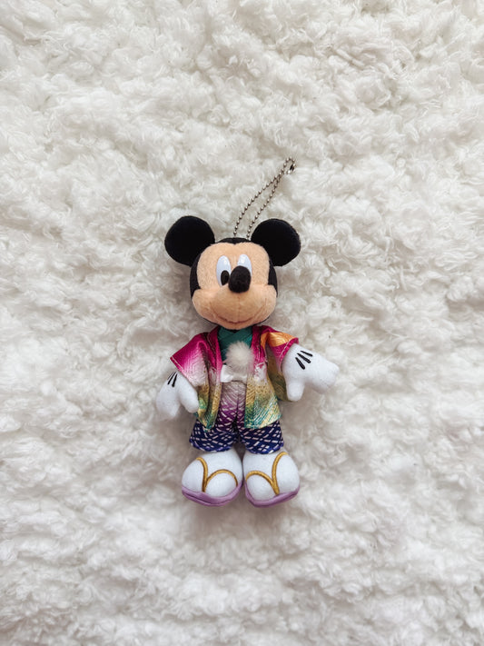 Cutie Kimono Mickey Plush Keychain