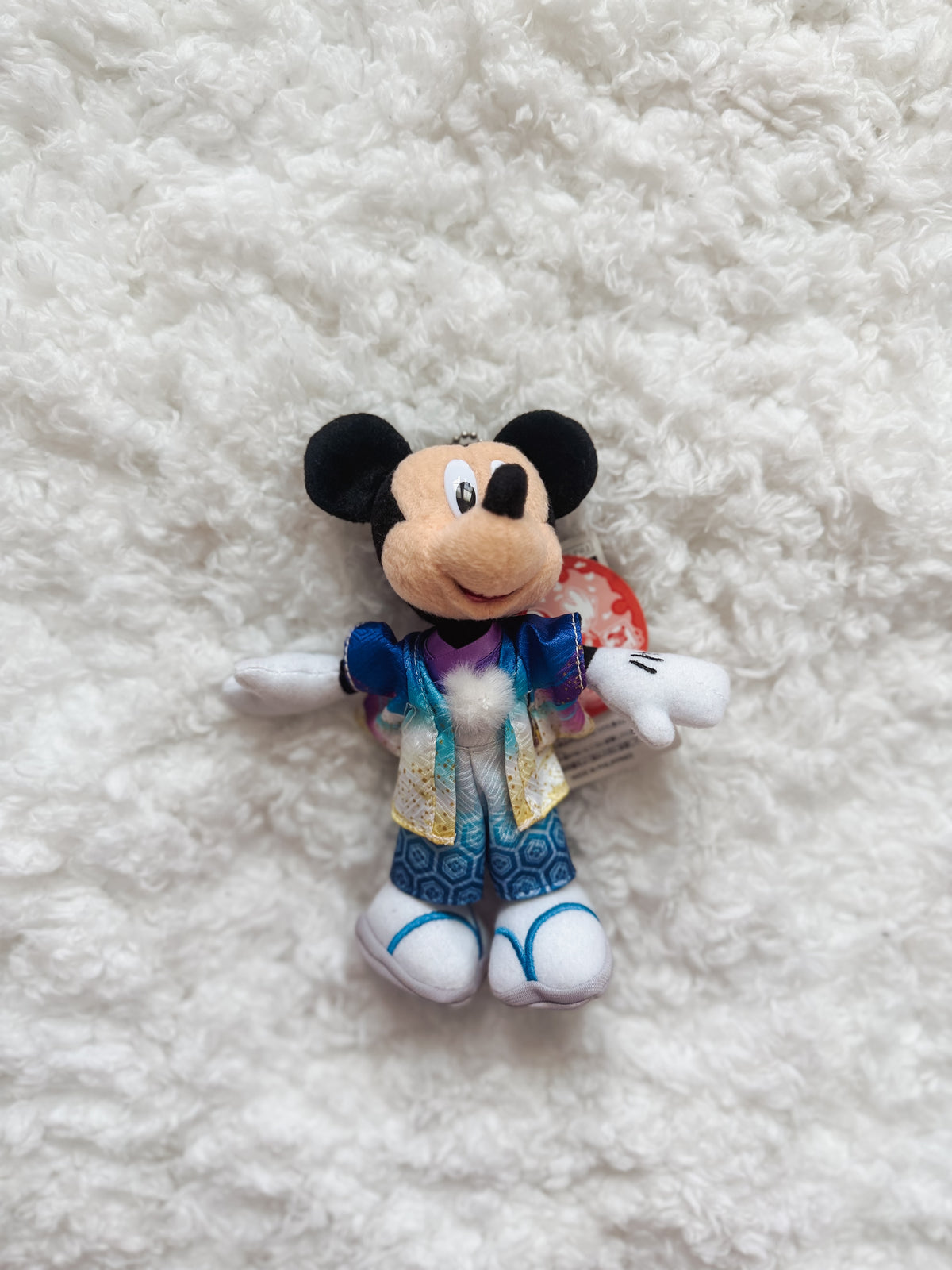 Sapphire Kimono Mickey Plush Keychain