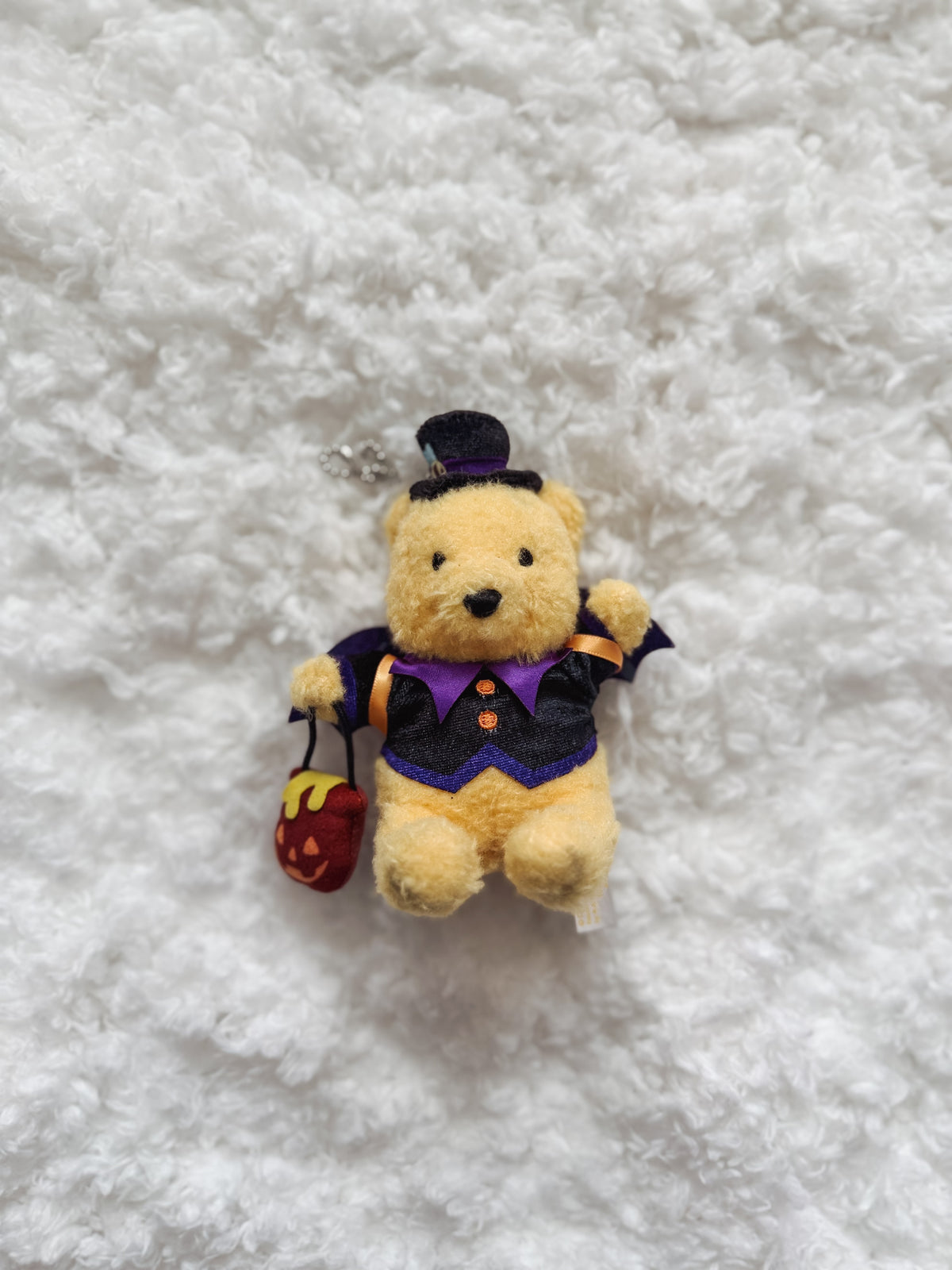 Trick-or-Treat Pooh Plush Keychain