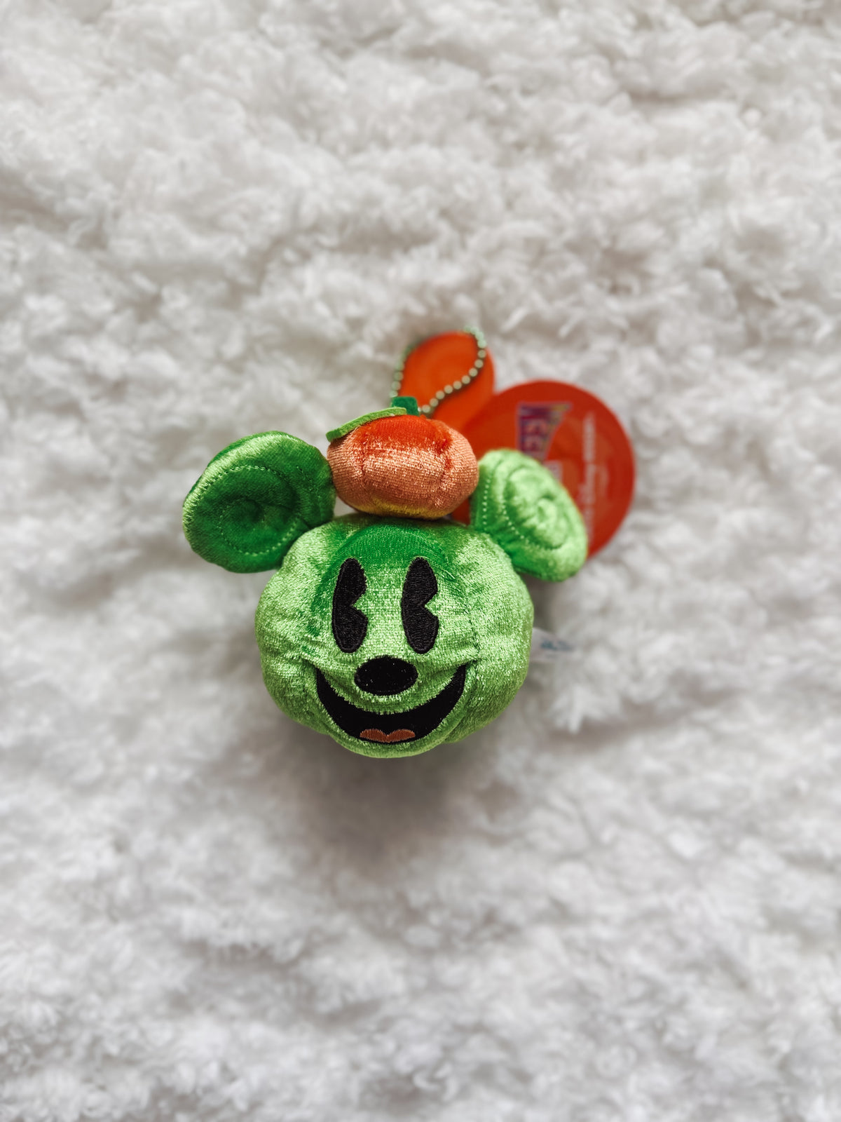 Kawaii Mickey Pumpkin Plush Keychain