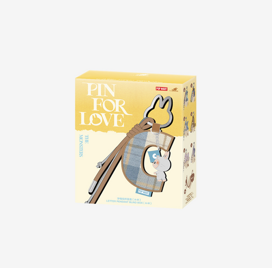 THE MONSTERS Pin for Love Series- Letter Pendant Blind Box (A-M)